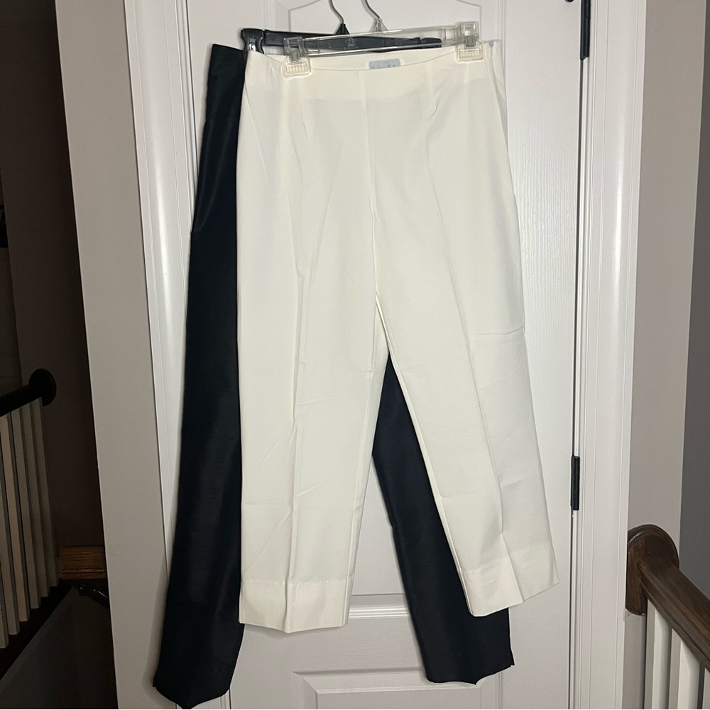 BOGO Charlotte Kellogg Palm Beach pants ONE BLACK ONE WHITE! 👖 size 12 bundle!
